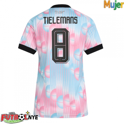 Camiseta Bélgica Youri Tielemans #8 Visitante Equipación para mujer Mundial 2026 manga corta
